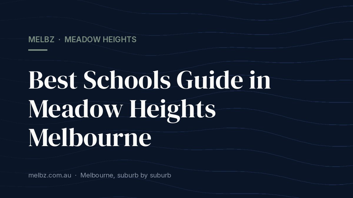 Title card: Best Schools Guide in Meadow Heights Melbourne