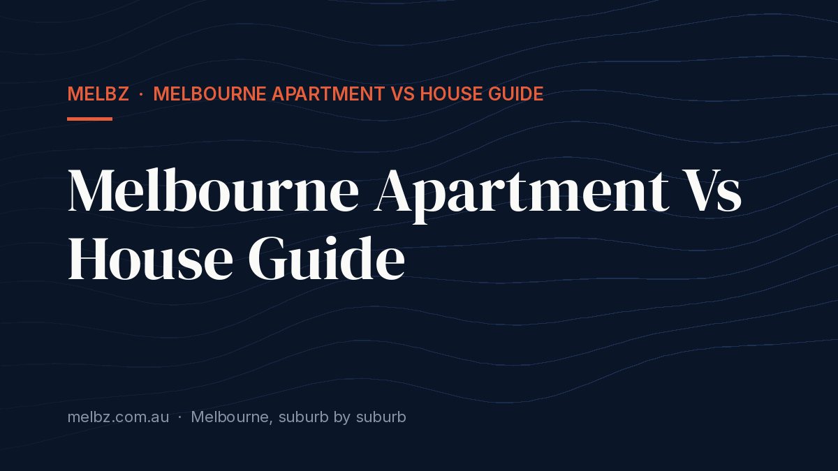 Title card: Melbourne Apartment Vs House Guide