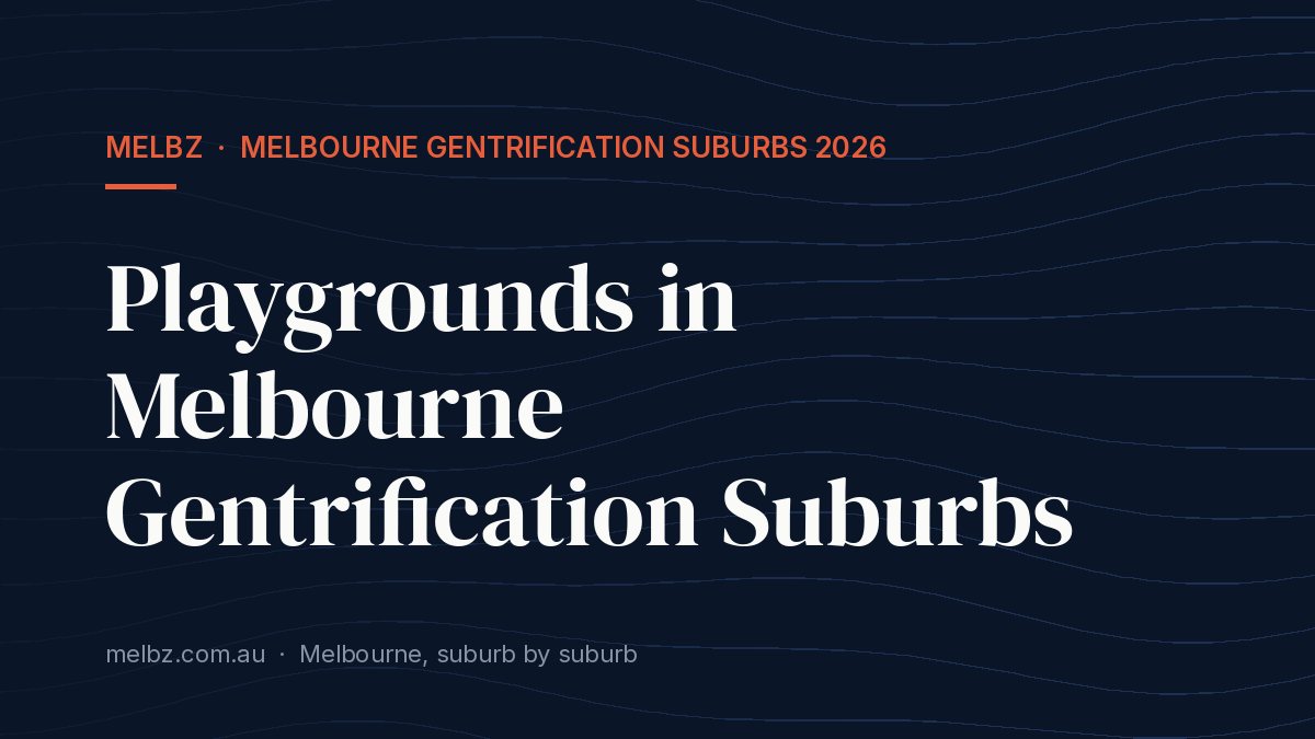 Title card: Playgrounds in Melbourne Gentrification Suburbs