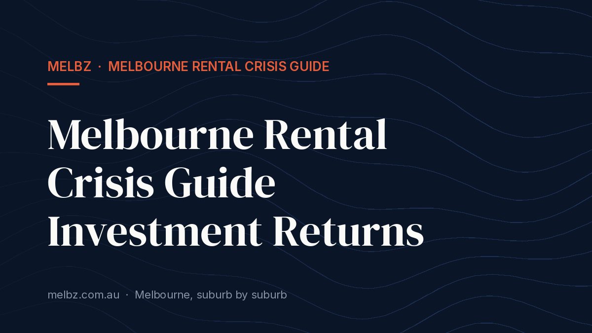 Title card: Melbourne Rental Crisis Guide Investment Returns