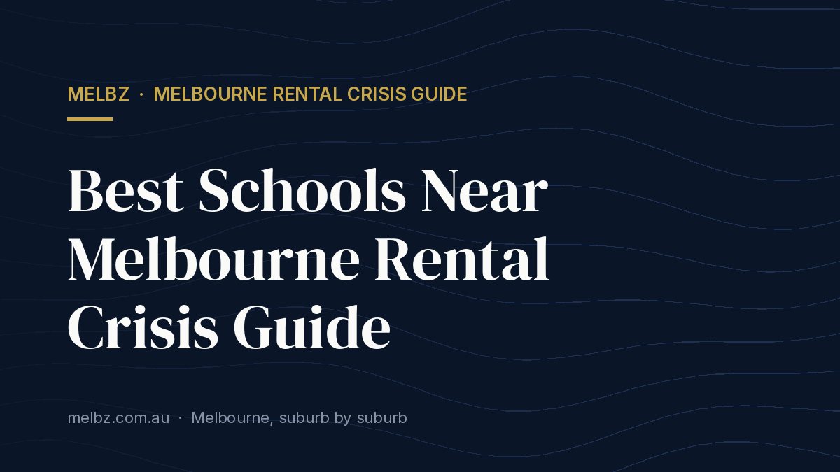 Title card: Best Schools Near Melbourne Rental Crisis Guide