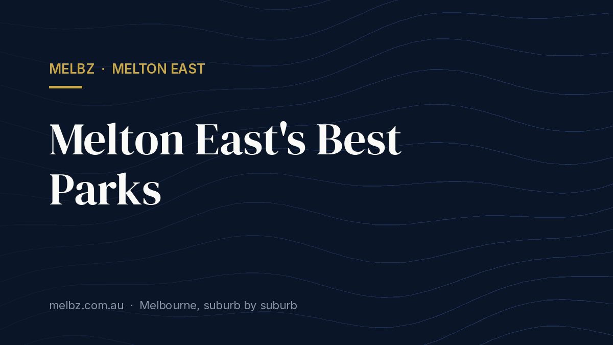 Title card: Melton East's Best Parks