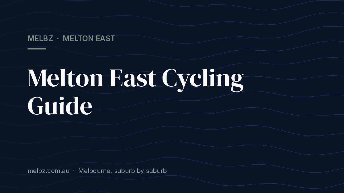 Title card: Melton East Cycling Guide
