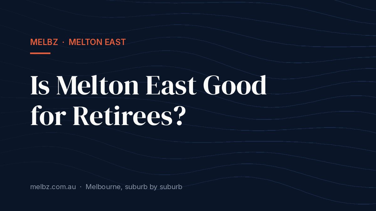 Title card: Is Melton East Good for Retirees?