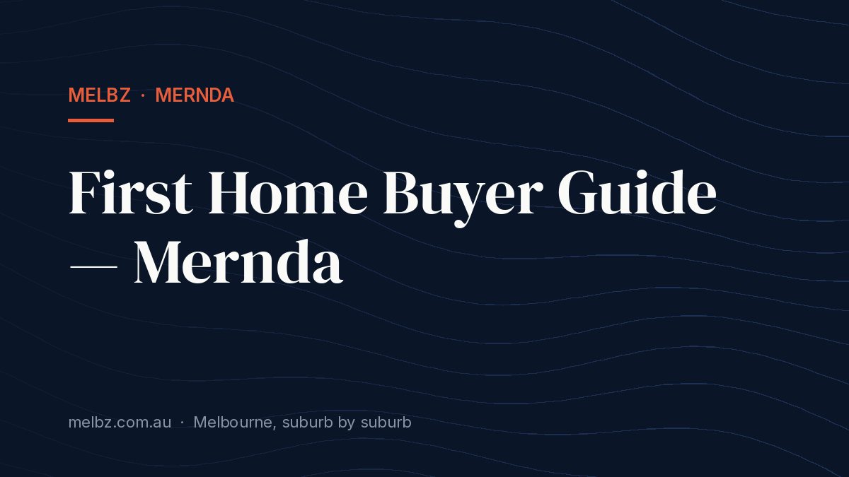 Title card: First Home Buyer Guide — Mernda