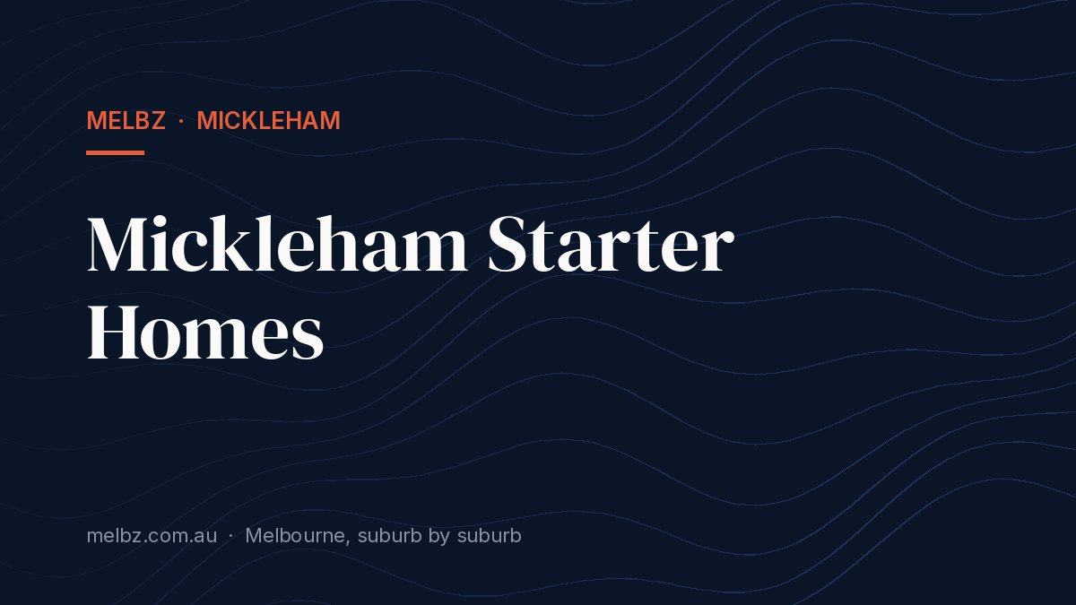 Title card: Mickleham Starter Homes
