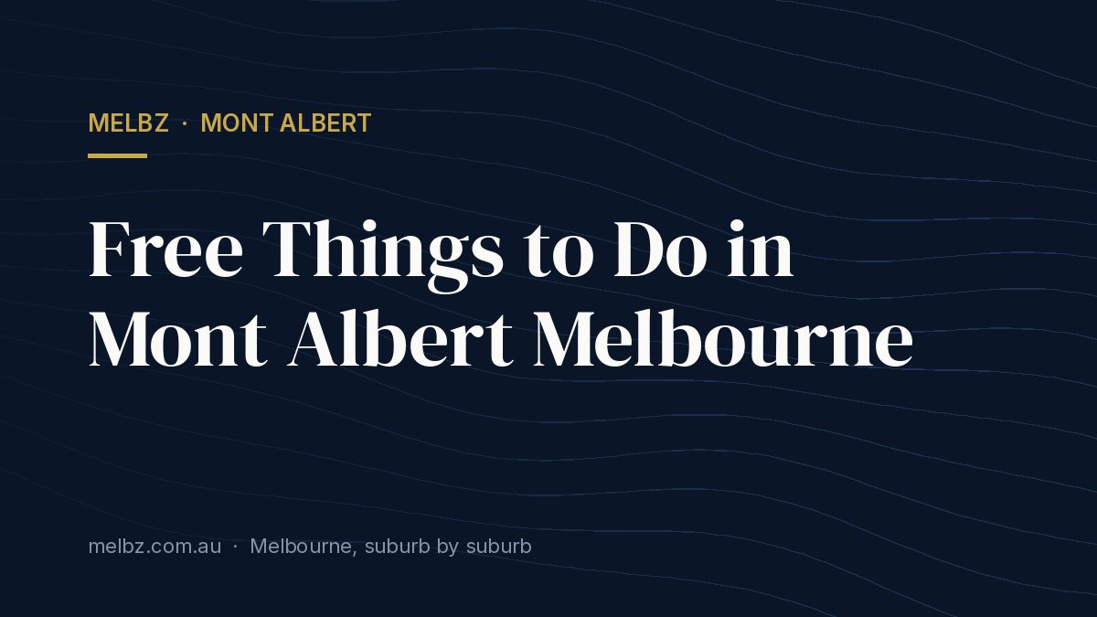 Title card: Free Things to Do in Mont Albert Melbourne