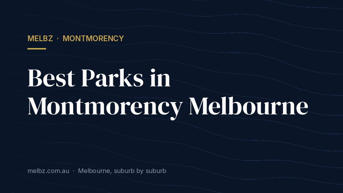 Title card: Best Parks in Montmorency Melbourne
