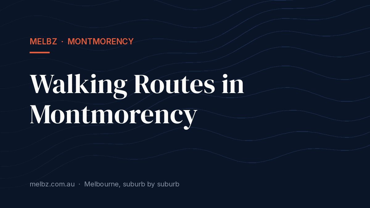 Title card: Walking Routes in Montmorency