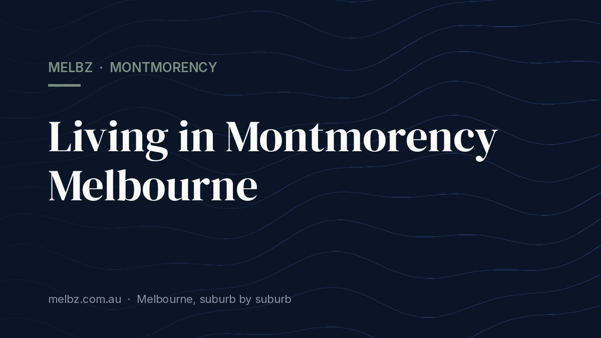 Title card: Living in Montmorency Melbourne