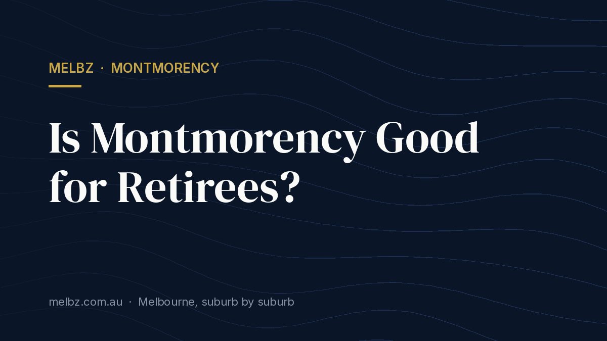 Title card: Is Montmorency Good for Retirees?