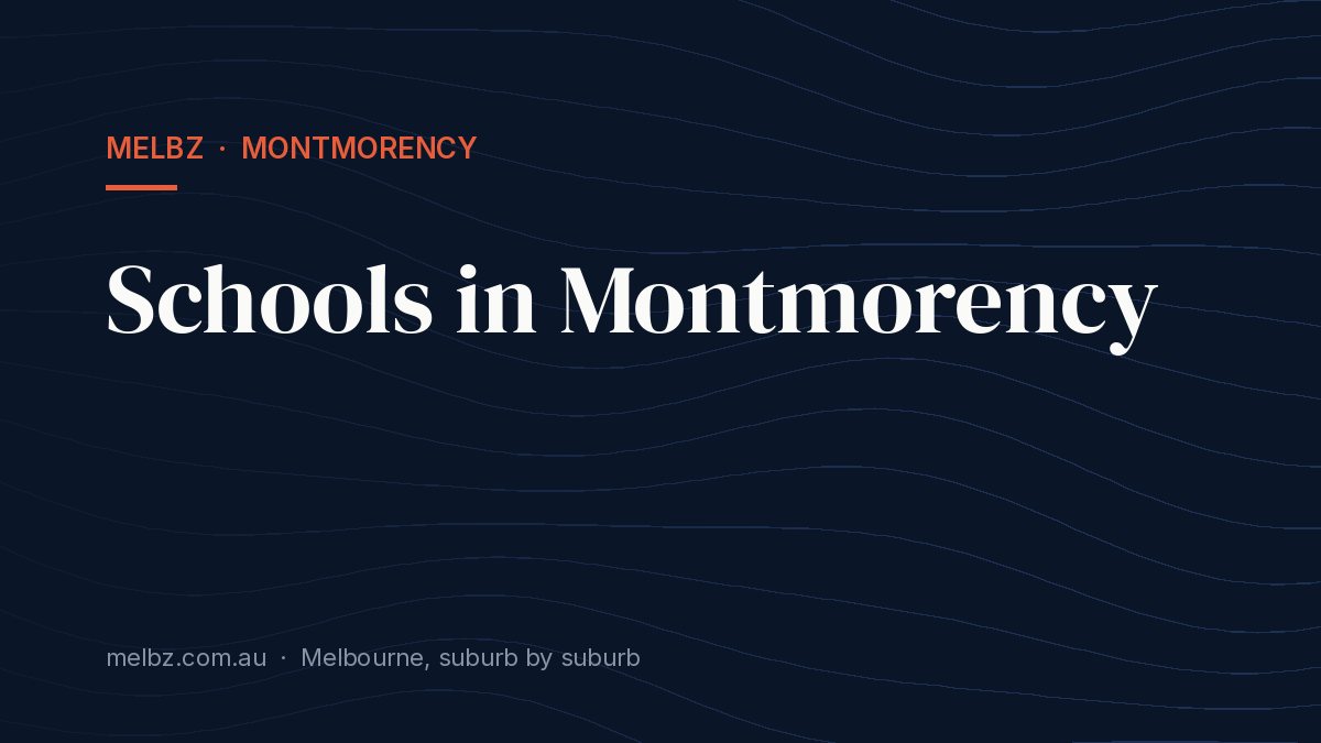 Title card: Schools in Montmorency