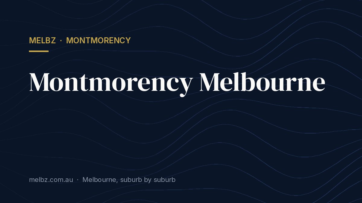Title card: Montmorency Melbourne