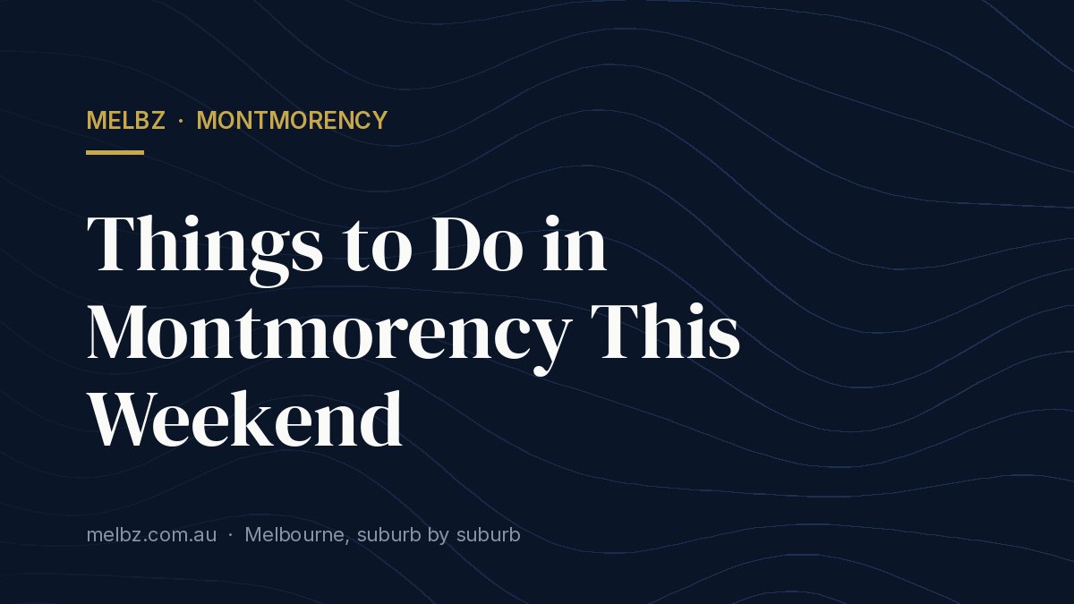 Title card: Things to Do in Montmorency This Weekend