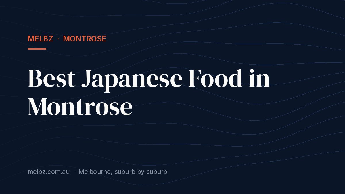 Title card: Best Japanese Food in Montrose