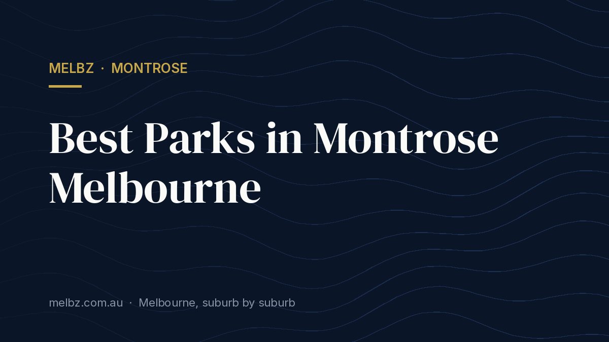 Title card: Best Parks in Montrose Melbourne