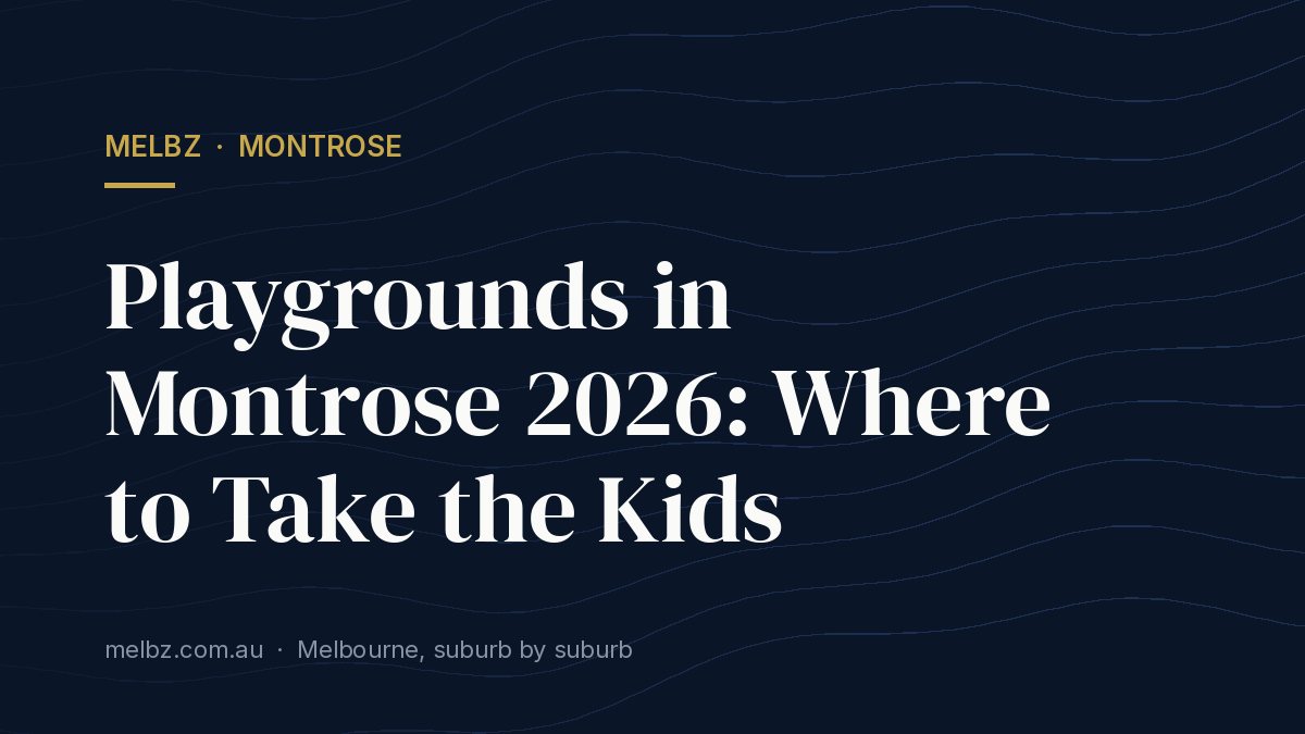 Title card: Playgrounds in Montrose 2026: Where to Take the Kids