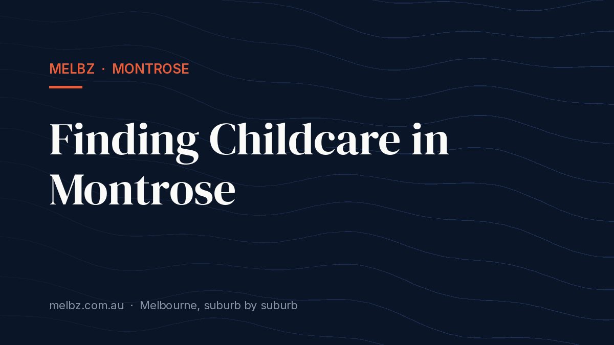 Title card: Finding Childcare in Montrose