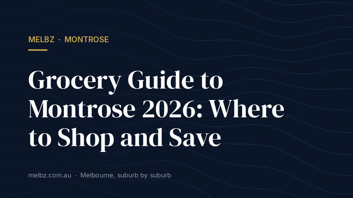 Title card: Grocery Guide to Montrose 2026: Where to Shop and Save