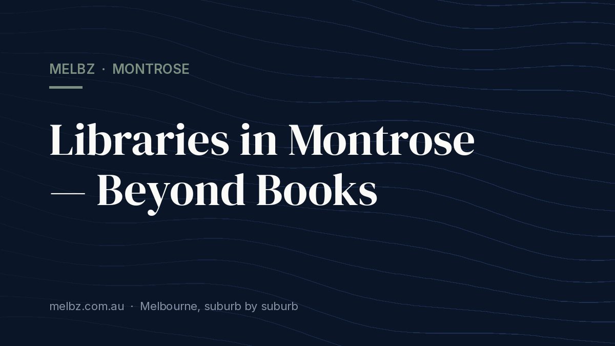 Title card: Libraries in Montrose — Beyond Books