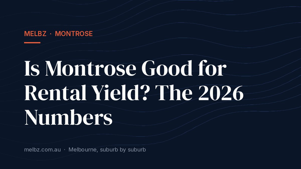 Title card: Is Montrose Good for Rental Yield? The 2026 Numbers