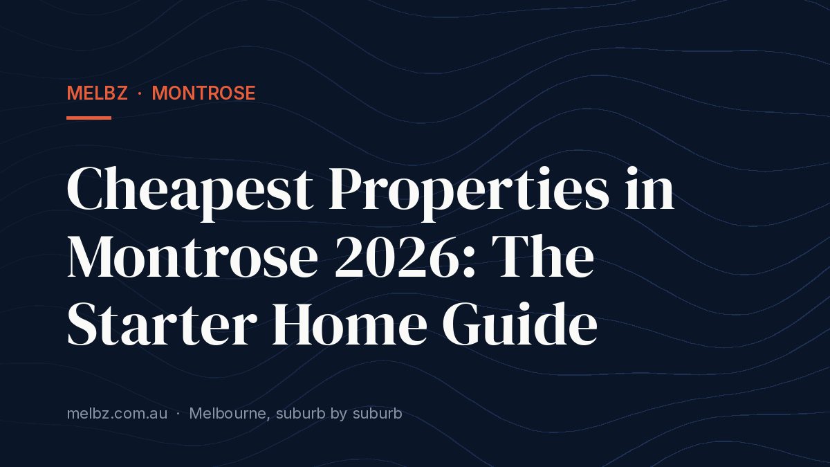 Title card: Cheapest Properties in Montrose 2026: The Starter Home Guide