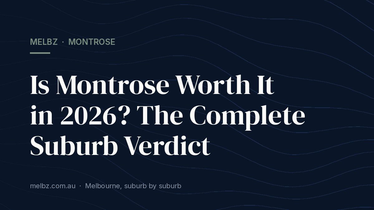Title card: Is Montrose Worth It in 2026? The Complete Suburb Verdict