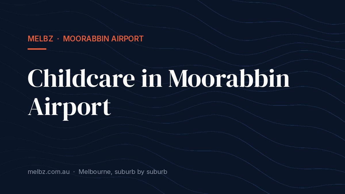 Title card: Childcare in Moorabbin Airport