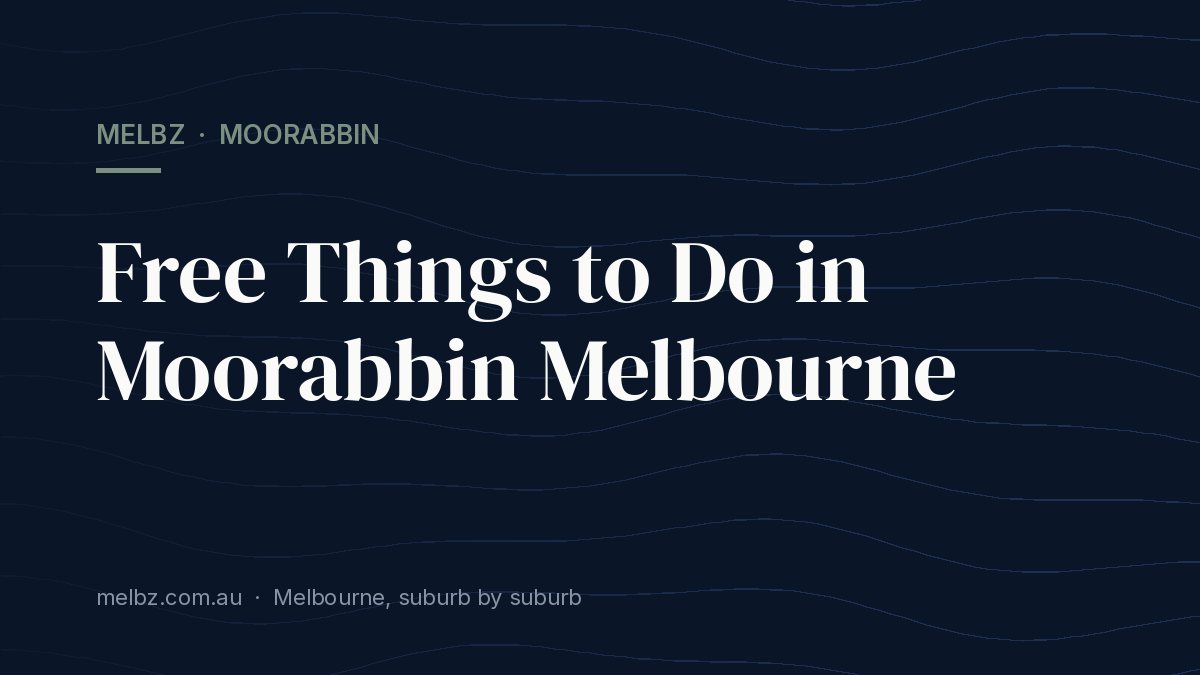 Title card: Free Things to Do in Moorabbin Melbourne