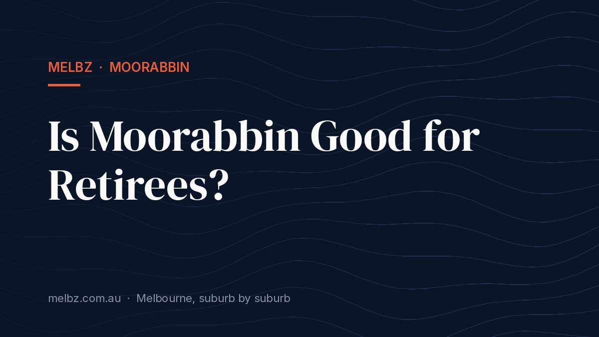 Title card: Is Moorabbin Good for Retirees?