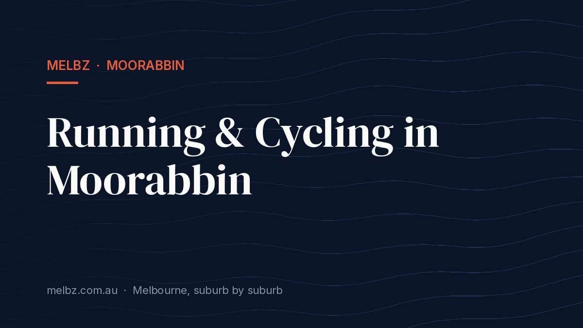 Title card: Running & Cycling in Moorabbin