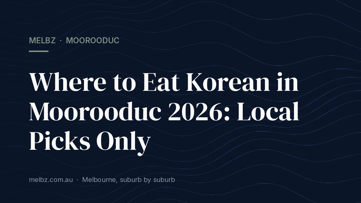 Where to Eat Chinese in Moorooduc 2026: Local Picks Only