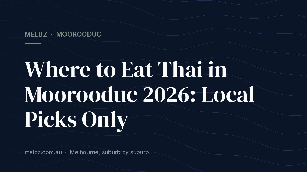 Where to Eat Chinese in Moorooduc 2026: Local Picks Only