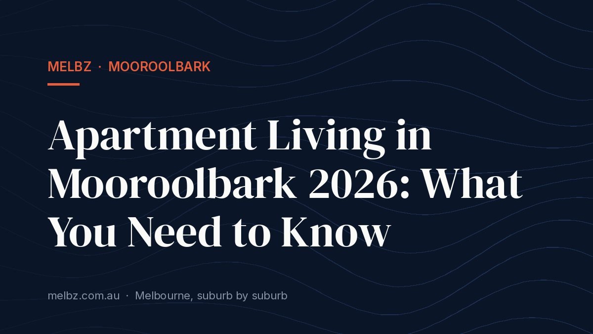 Title card: Apartment Living in Mooroolbark 2026: What You Need to Know