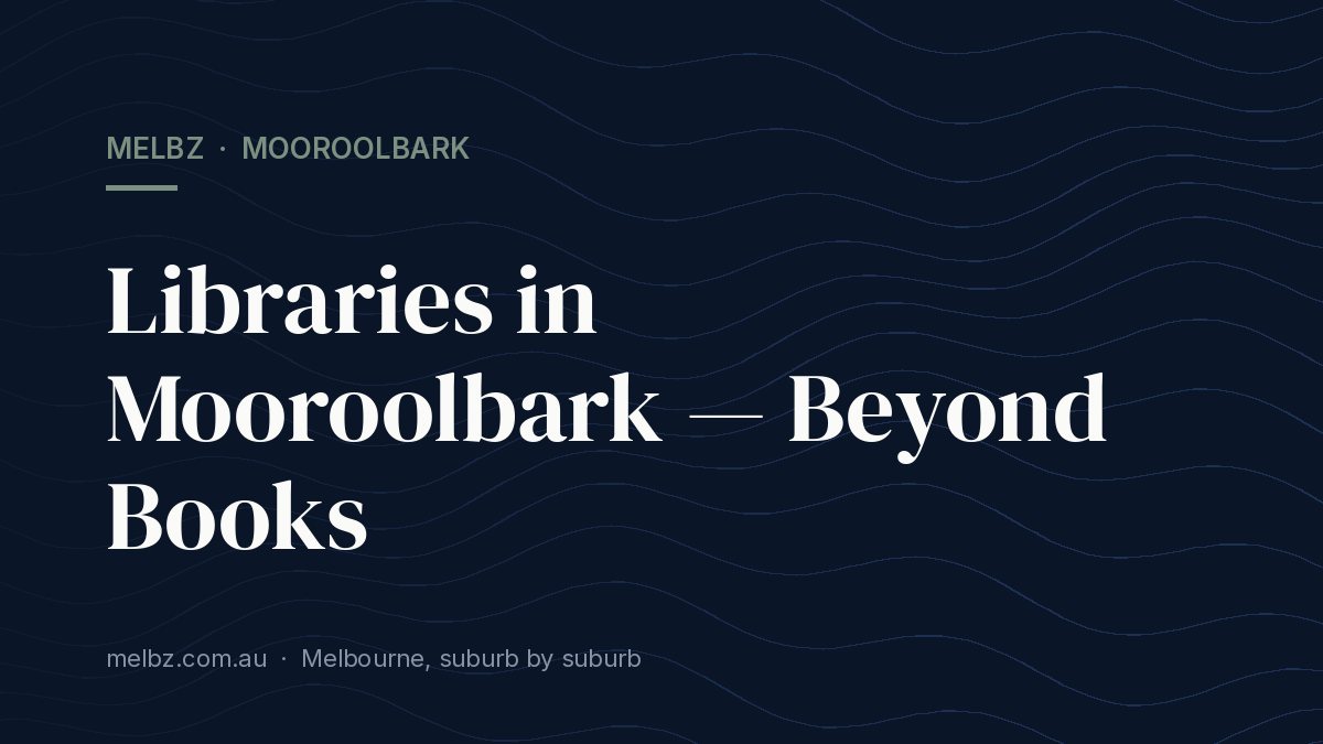 Title card: Libraries in Mooroolbark — Beyond Books