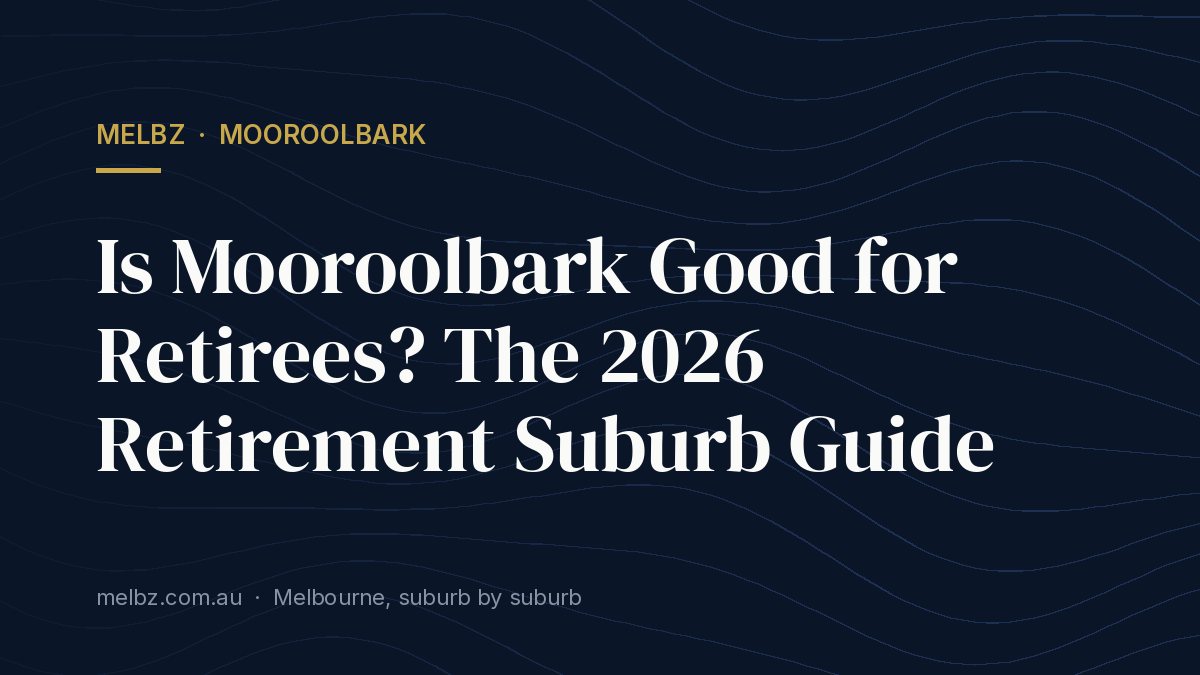 Title card: Is Mooroolbark Good for Retirees? The 2026 Retirement Suburb Guide