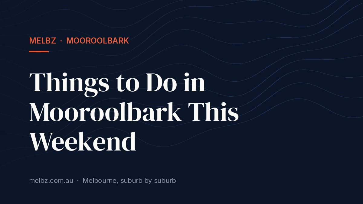 Title card: Things to Do in Mooroolbark This Weekend