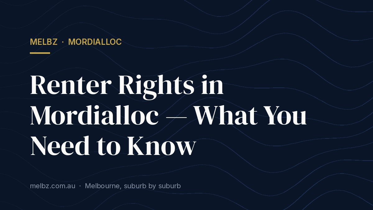 Title card: Renter Rights in Mordialloc — What You Need to Know