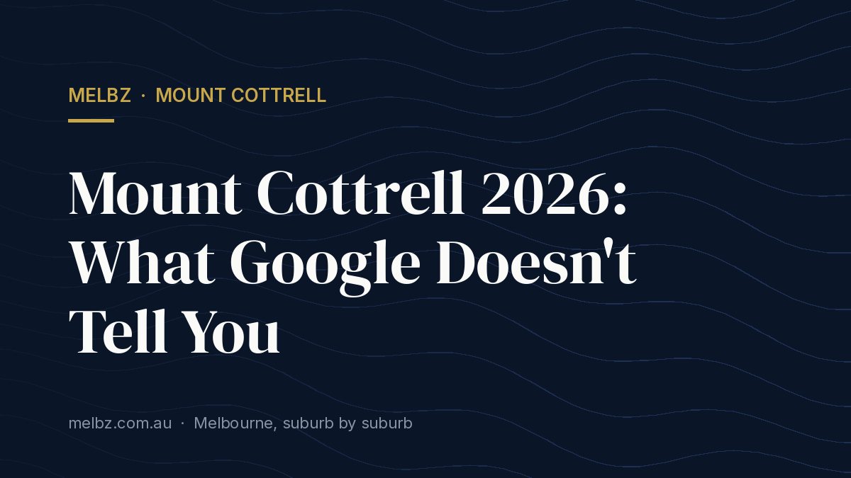 Title card: Mount Cottrell 2026: What Google Doesn't Tell You