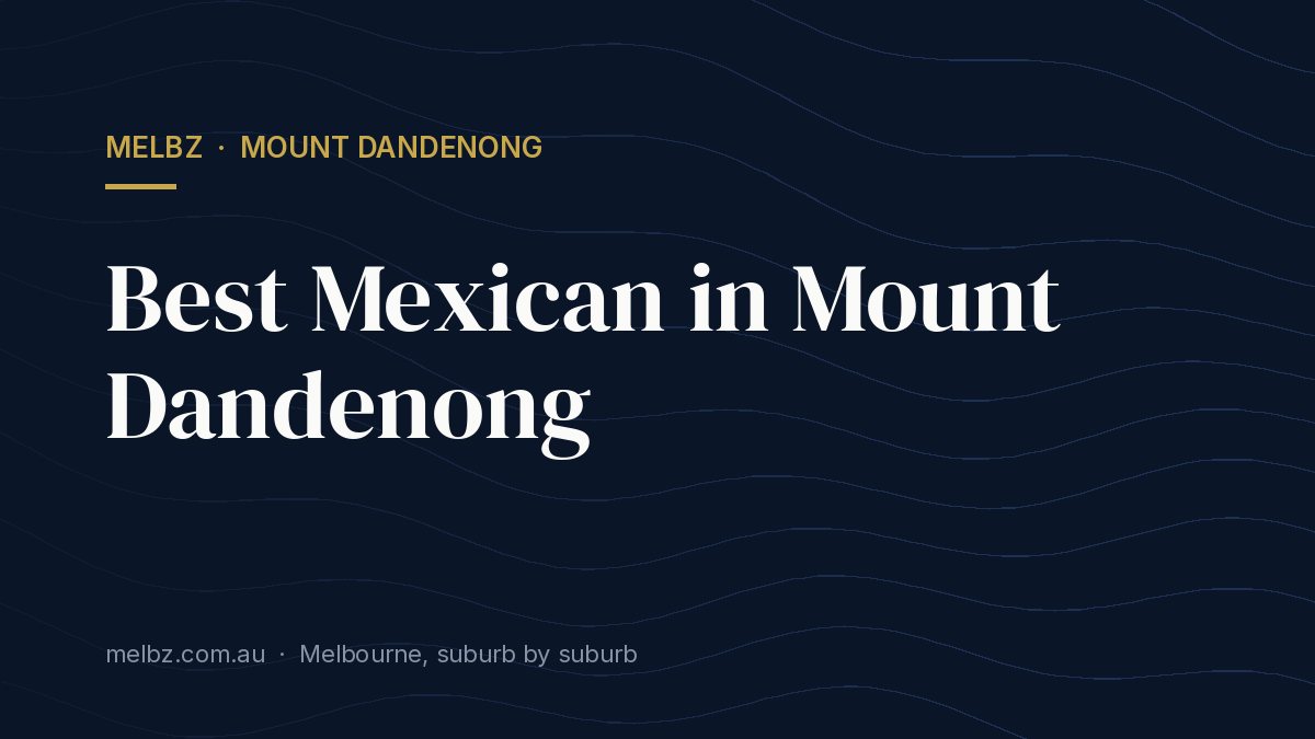 Title card: Best Mexican in Mount Dandenong