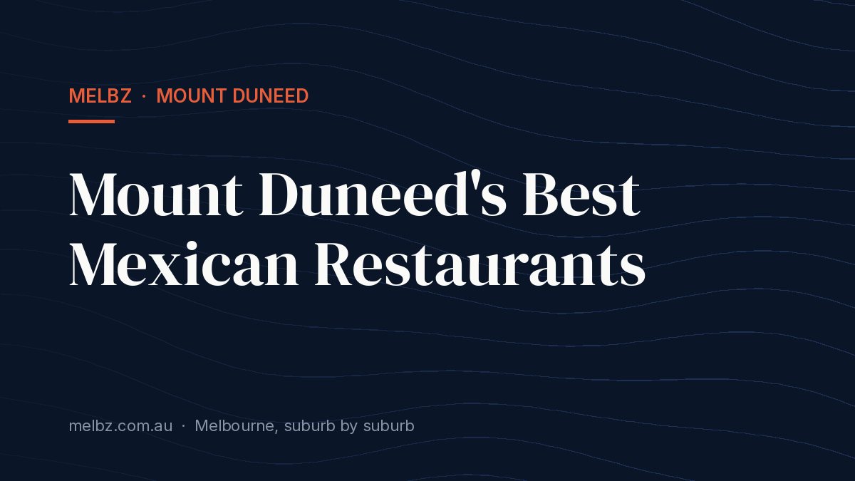 Title card: Mount Duneed's Best Mexican Restaurants