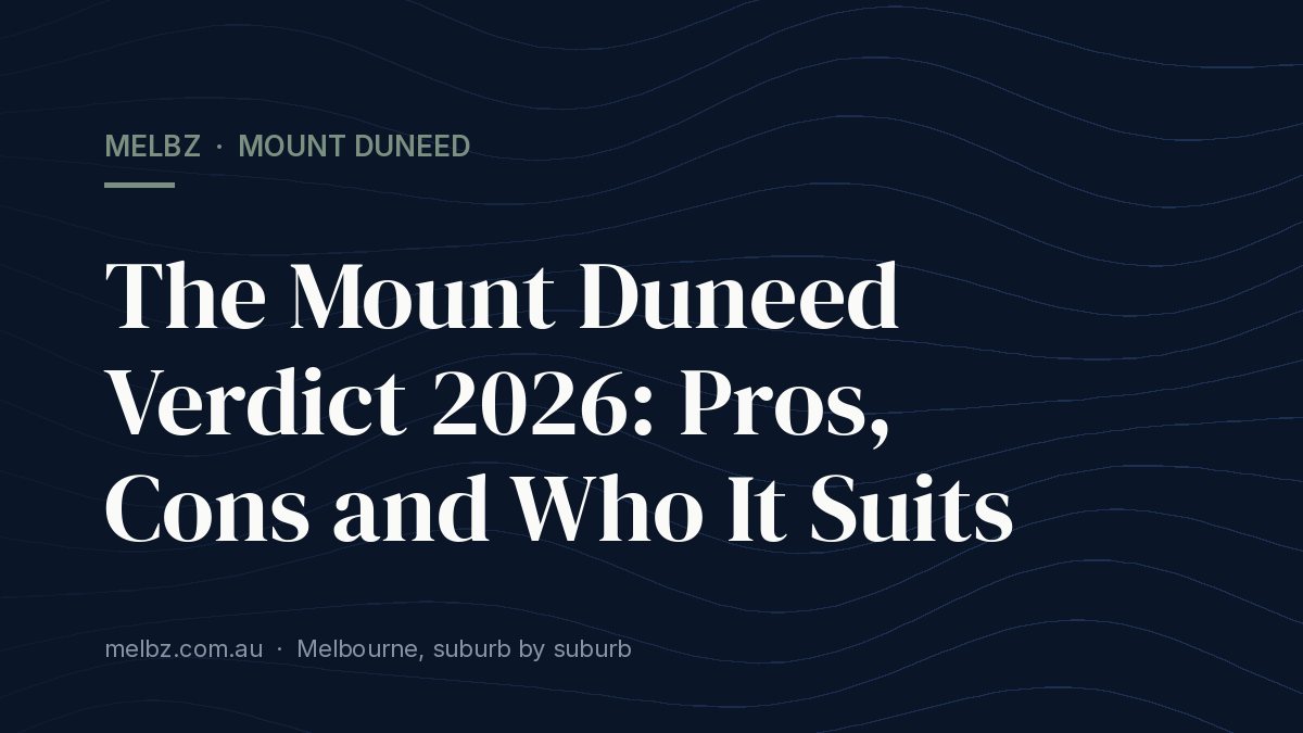 Title card: The Mount Duneed Verdict 2026: Pros, Cons and Who It Suits