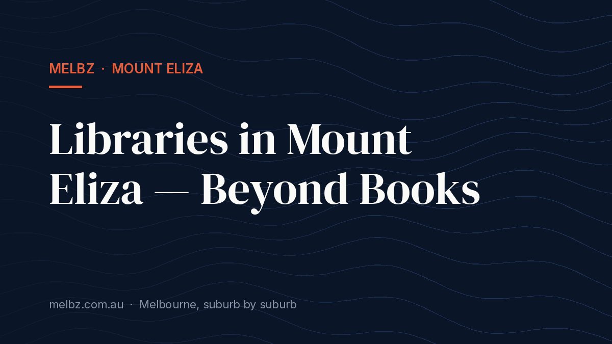 Title card: Libraries in Mount Eliza — Beyond Books