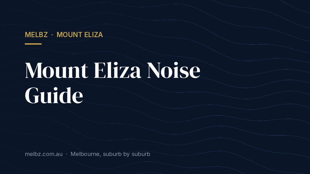 Title card: Mount Eliza Noise Guide