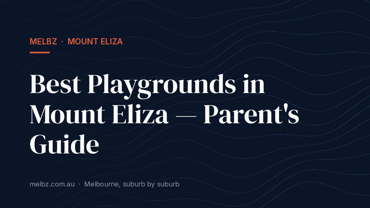 Title card: Best Playgrounds in Mount Eliza — Parent's Guide