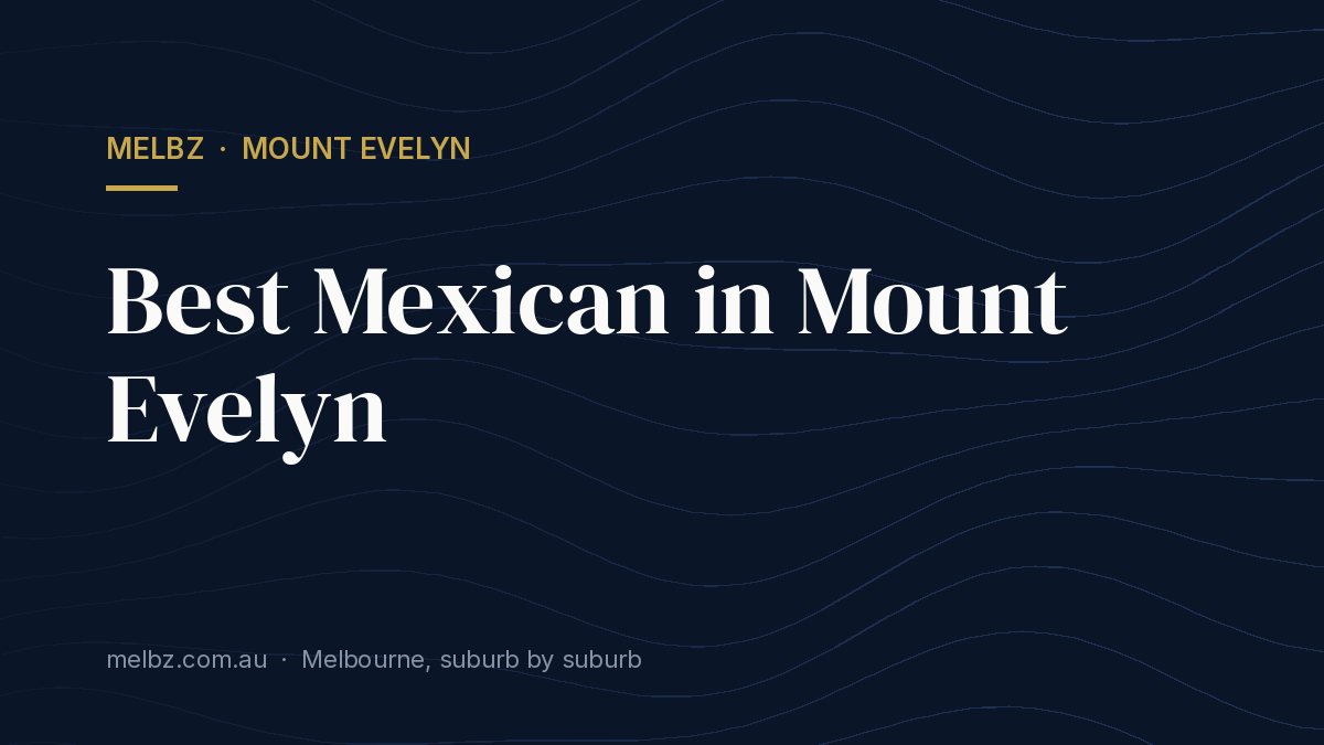Title card: Best Mexican in Mount Evelyn
