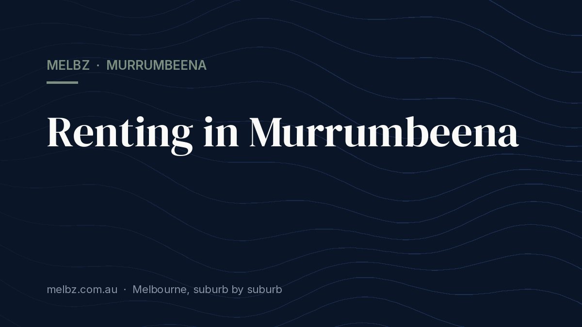 Title card: Renting in Murrumbeena