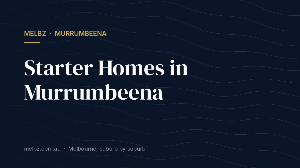 Title card: Starter Homes in Murrumbeena