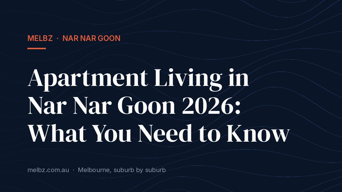 Title card: Apartment Living in Nar Nar Goon 2026: What You Need to Know