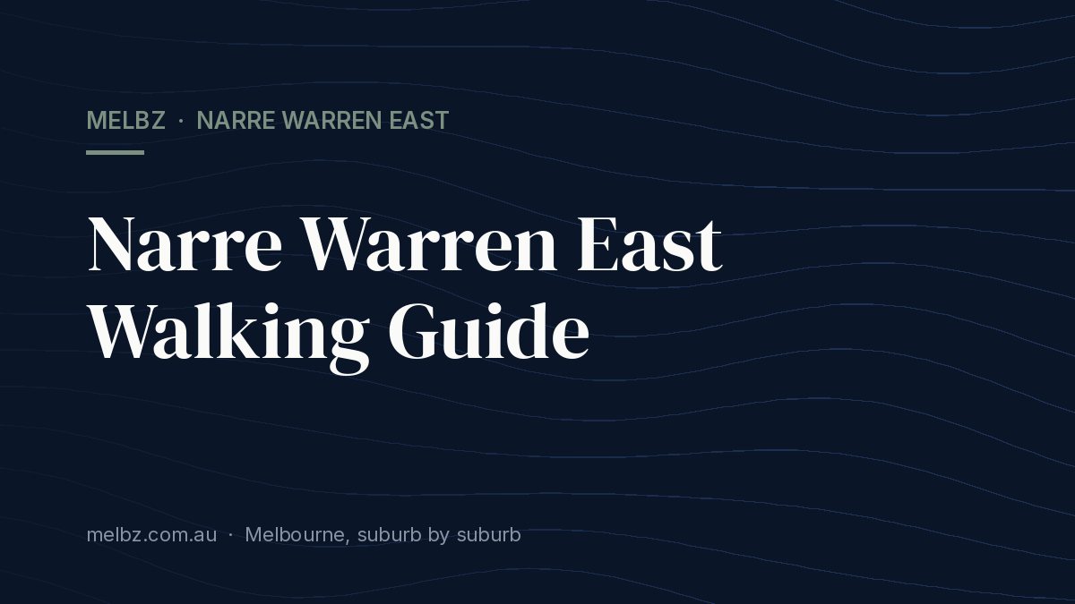 Title card: Narre Warren East Walking Guide